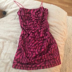 For love & lemons Duran dress pink zebra